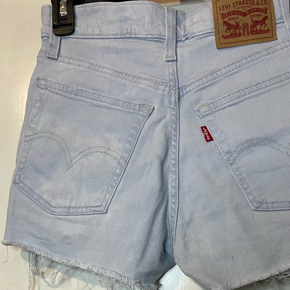 Levi’s High Waisted Distressed Shorts
